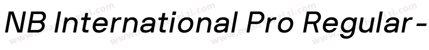 NB International Pro Regular字体转换